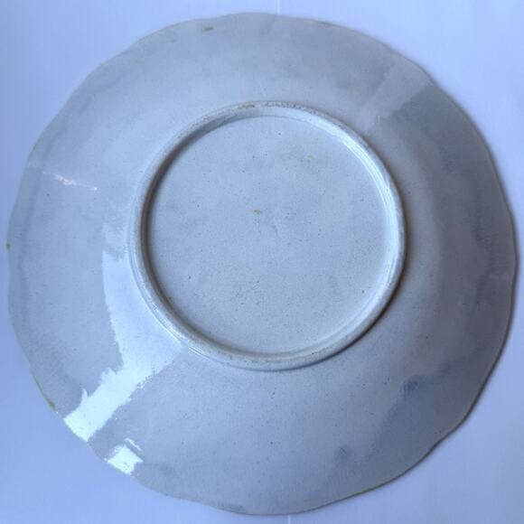 Wedgwood Majolica Grape Strawberry Leaf Pattern Plate 9" Antique 19th Century - Picture 3 of 6